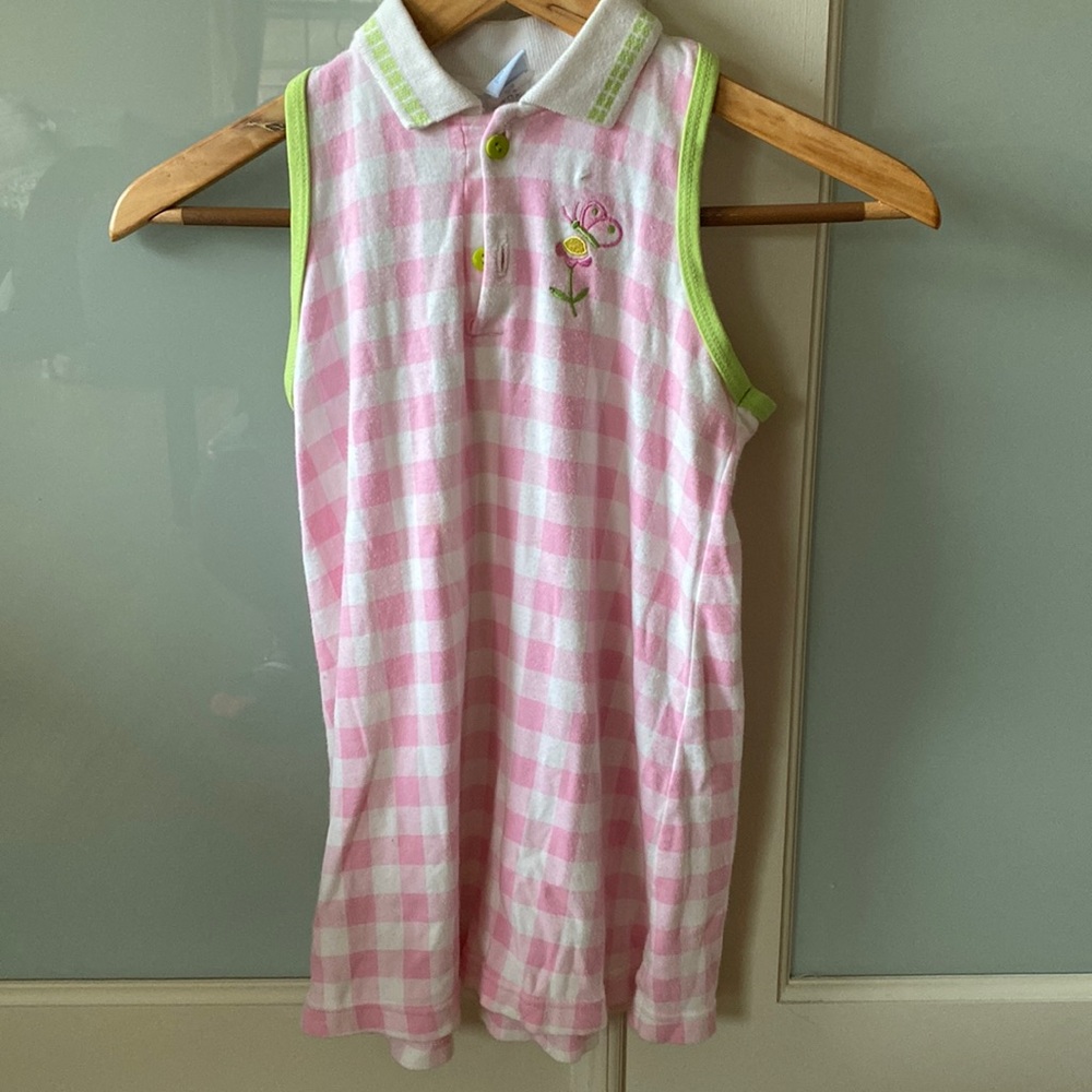 Chez ami sleeves less polo long dress